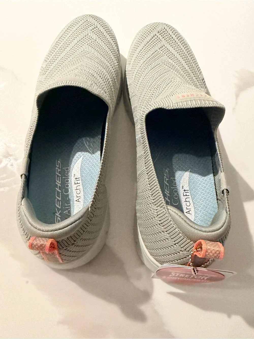 Skechers Women's Slip-On Knit Loafers — Light Green/mint